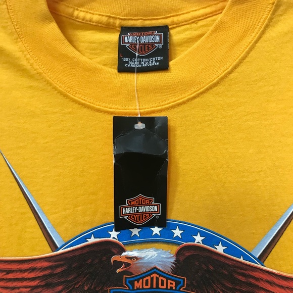 NEW - Harley Davidson H-D Y2K Beartooth MT Motorcycle Shirt L - Made in USA - Picture 5 of 8